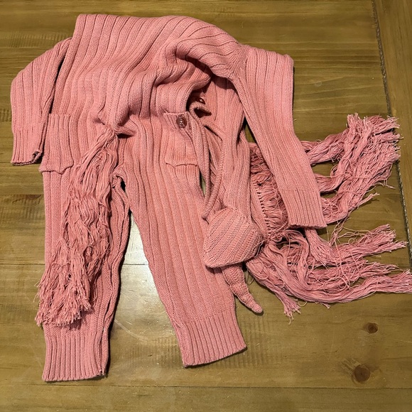 Charming Pink Unicorn Knit Footie for Kids - Picture 5 of 5